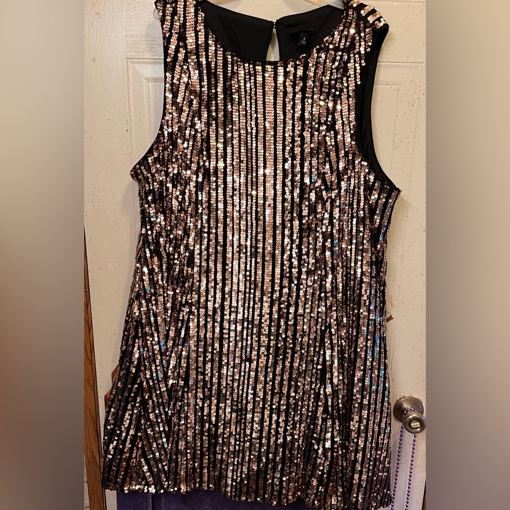 Torrid gold sequin dress